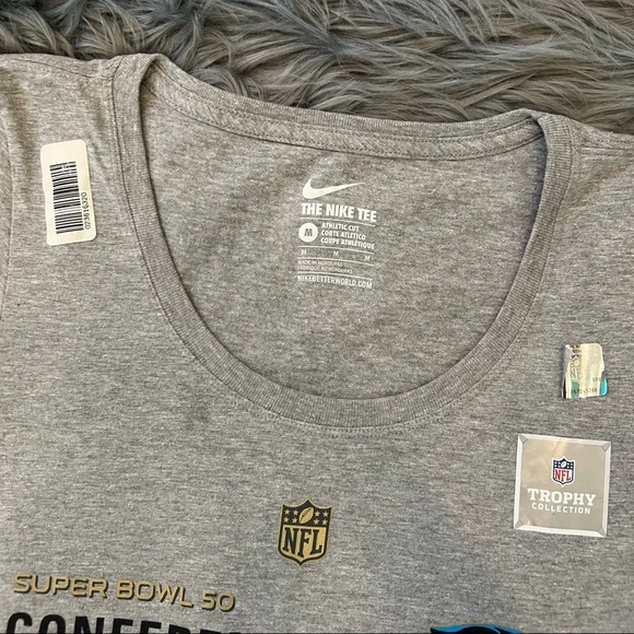 Nike Carolina Panthers T-Shirt NEW - Size Medium | Color: Grey - Picture 3 of 5